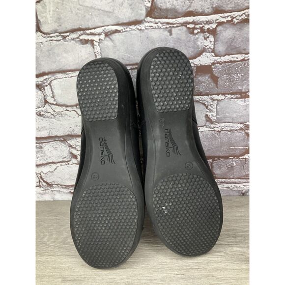 Dansko Fawna Black Milled Nappa Leather Mary Jane Shoes Clog Women's 11M US/42EU - Picture 7 of 16